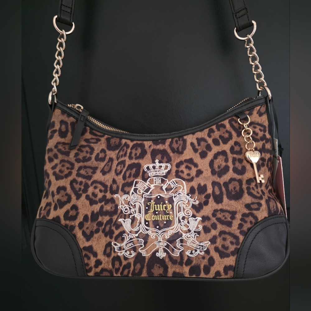 NWT Juicy Couture Juicy For All Leopard Print Hobo
